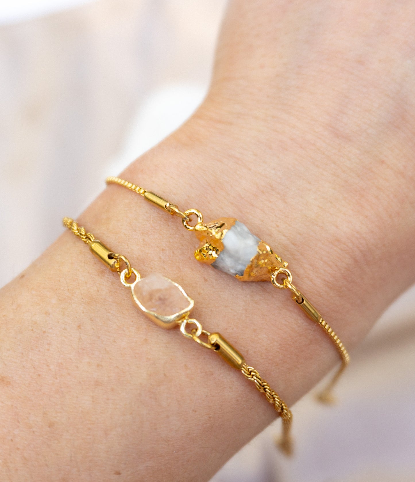 Gold Gemstone Bracelets