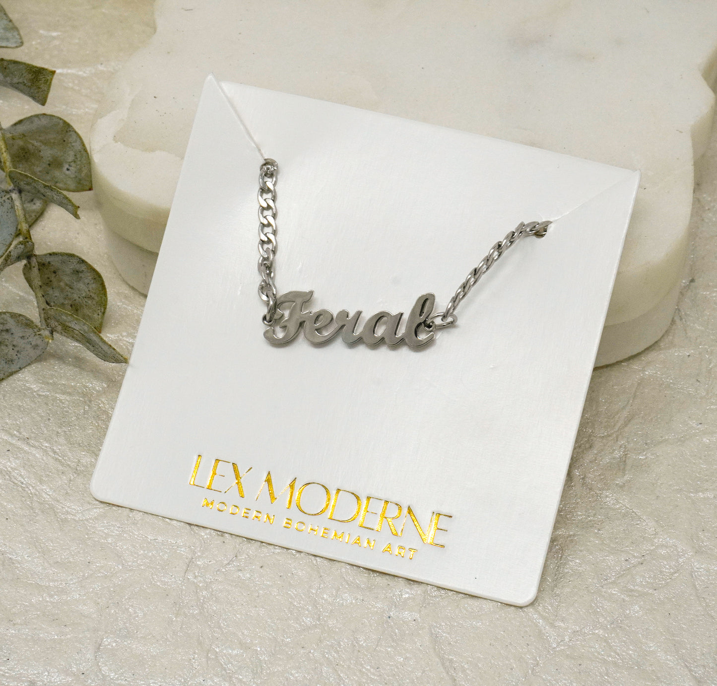 Cursive Feral Chain Bracelet