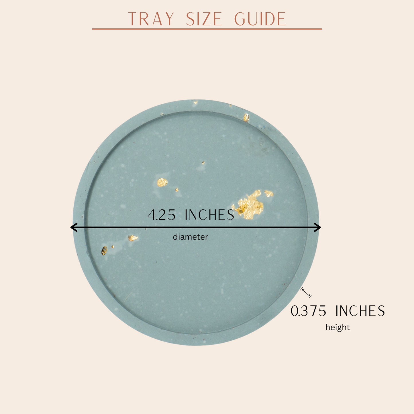 Gold Leaf Cement Coasters