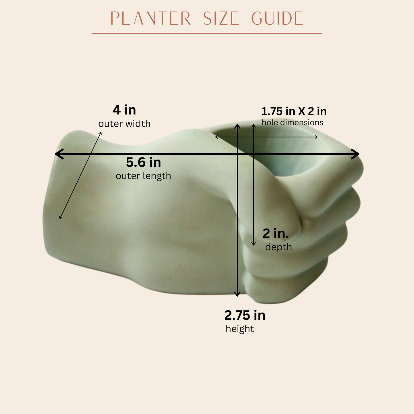 Fist Planter & Candle Holder