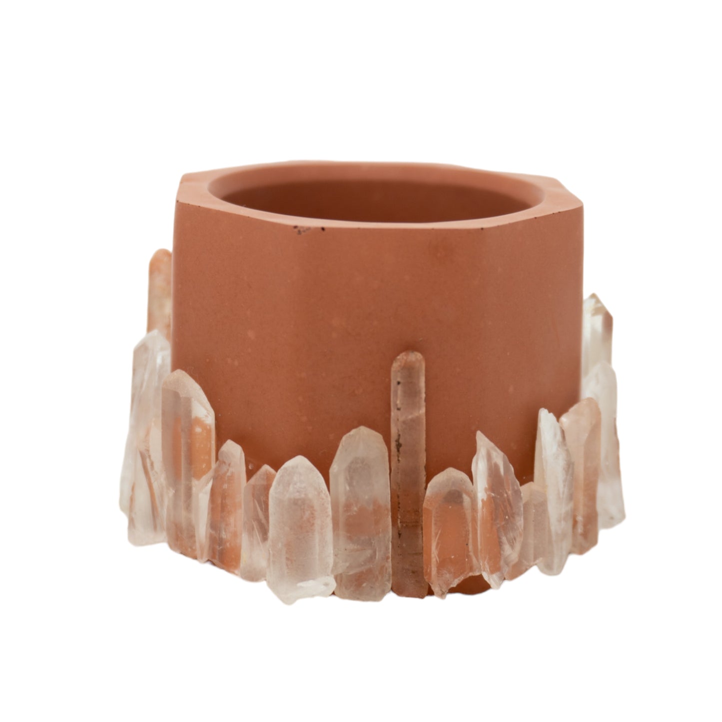 Crystal Point Cement Planter