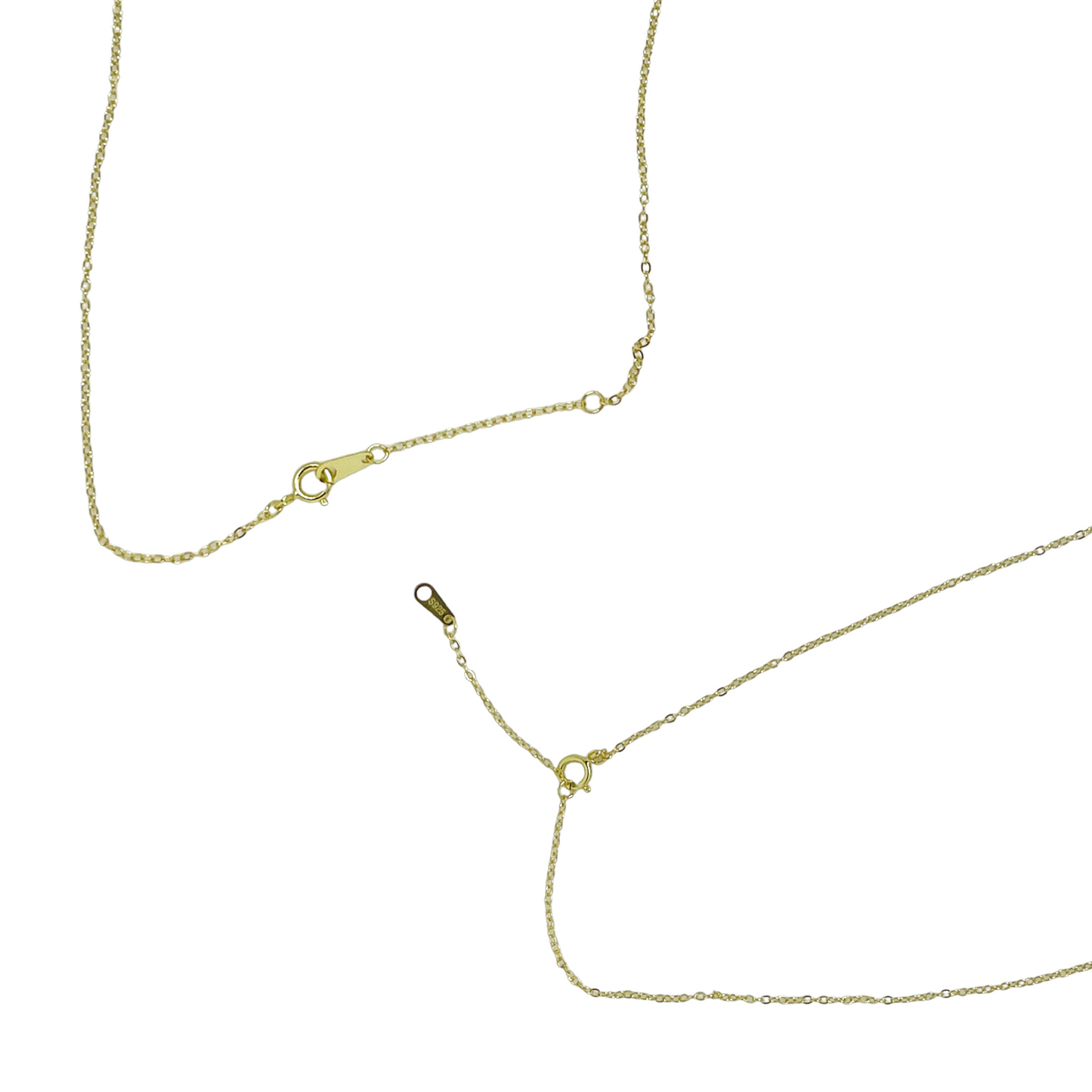 Gold Sterling Silver Dainty Zircon Pendant