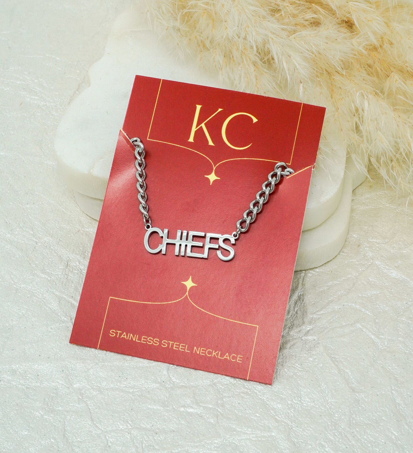 Chiefs Stainless Steel Necklace