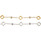 Cubic Clover Stainless Steel Bracelet