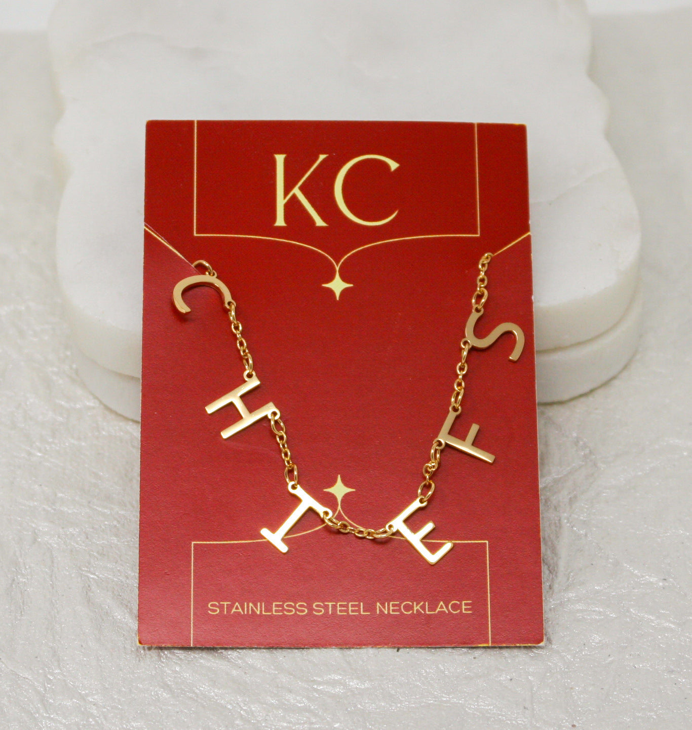 Chiefs Letter Necklace