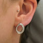 Geometric Oval Stainless Steel Studs