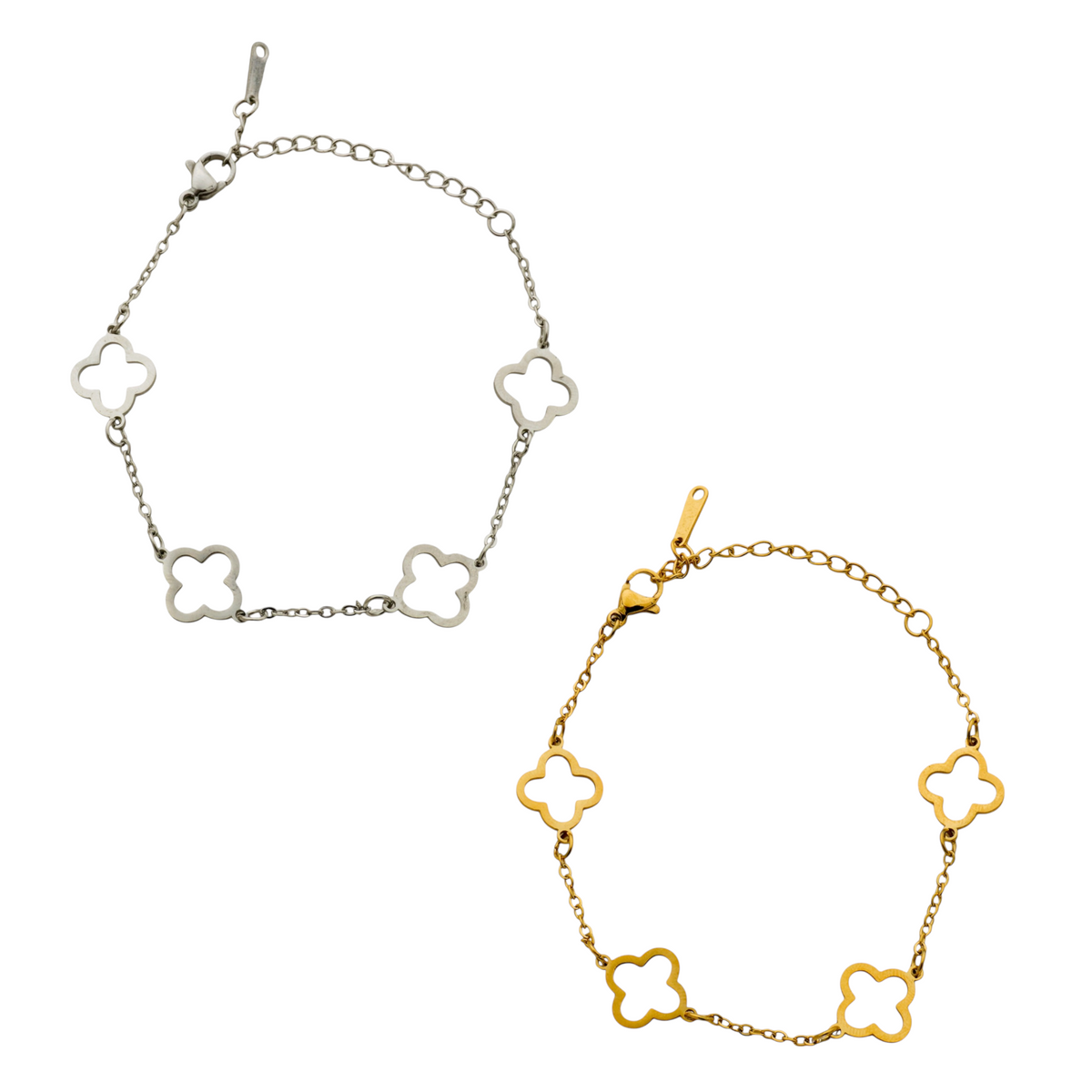 Clover Stainless Steel Bracelet