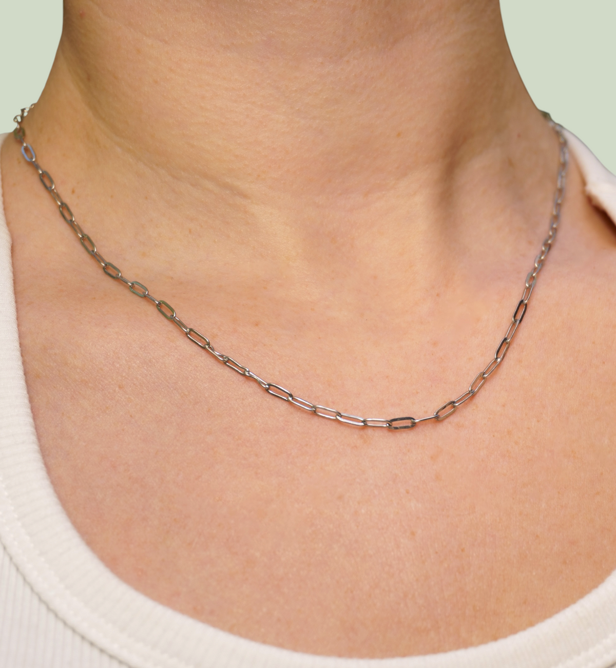 2.5 mm Thin Paperclip Stainless Steel Chain