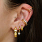 Mini Star Huggie Stainless Steel Hoops
