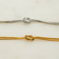 Knotted Stainless Steel Bracelet