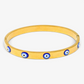 Evil Eye Stainless Steel Bangle Bracelet