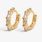 Gold Cubic Hoop