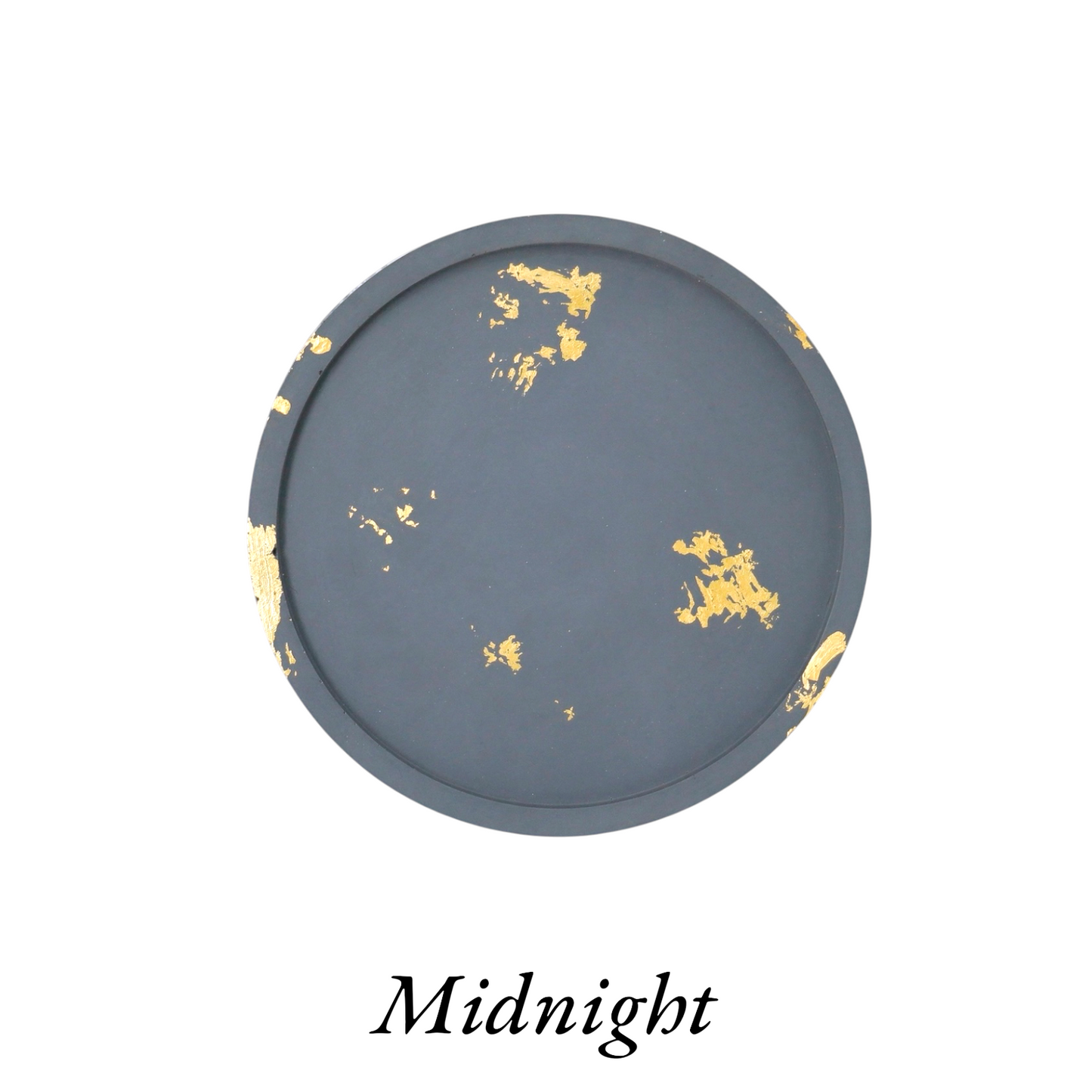 Gold Leaf Cement Coasters
