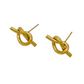 Stainless Steel Knot Stud Earrings