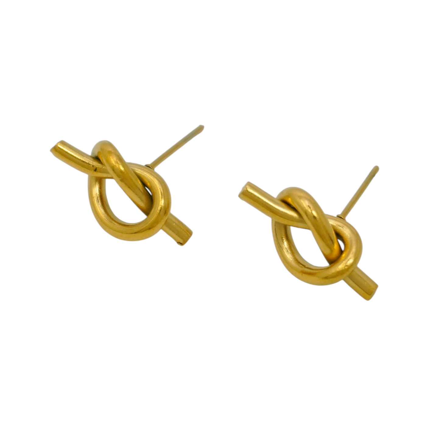 Stainless Steel Knot Stud Earrings