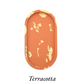 Large Gold Leaf Cement Oval Tray