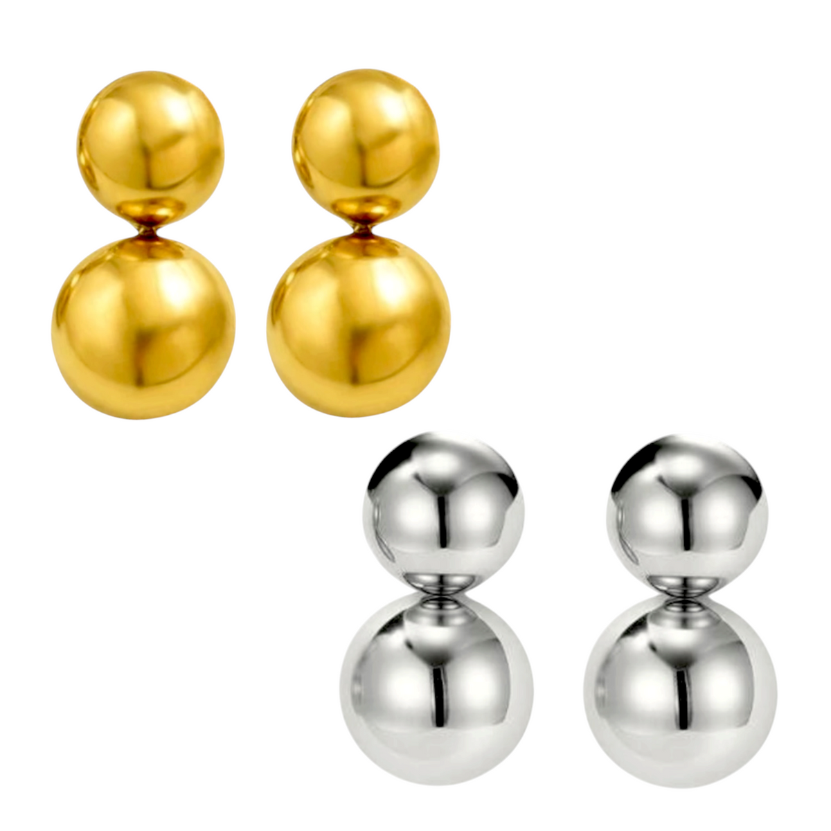 Ball Stainless Steel Stud Earrings