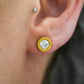 Clock Stainless Steel Stud Earrings