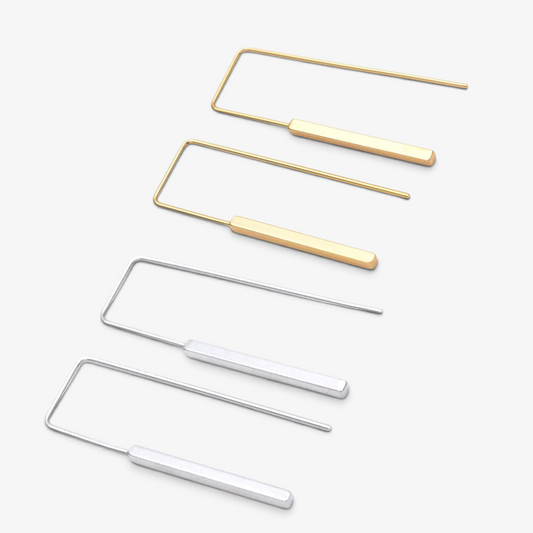 Simple Geometric Bar Earrings