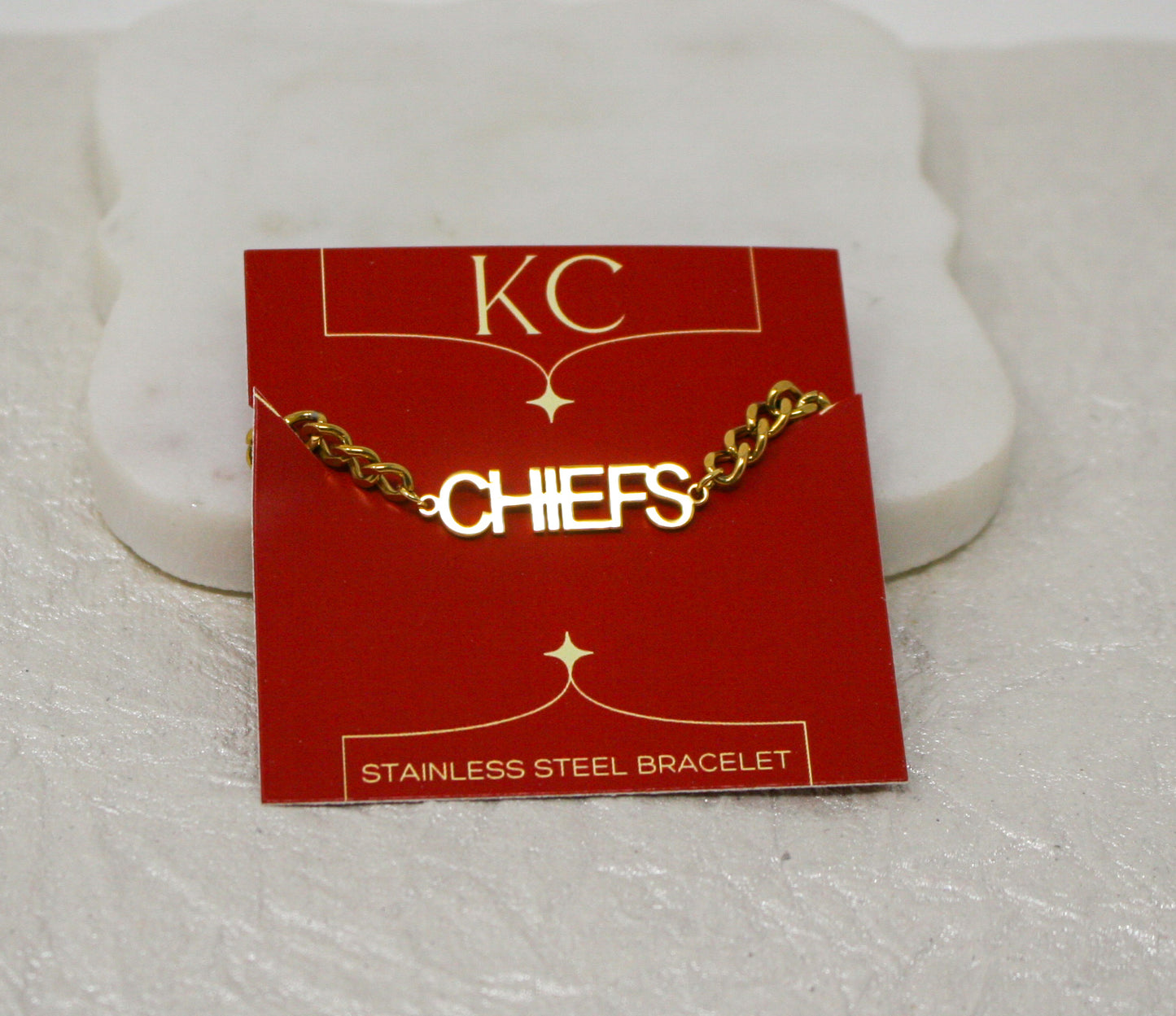 Chiefs Stainless Steel Bracelet