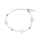 Cubic Clover Stainless Steel Bracelet