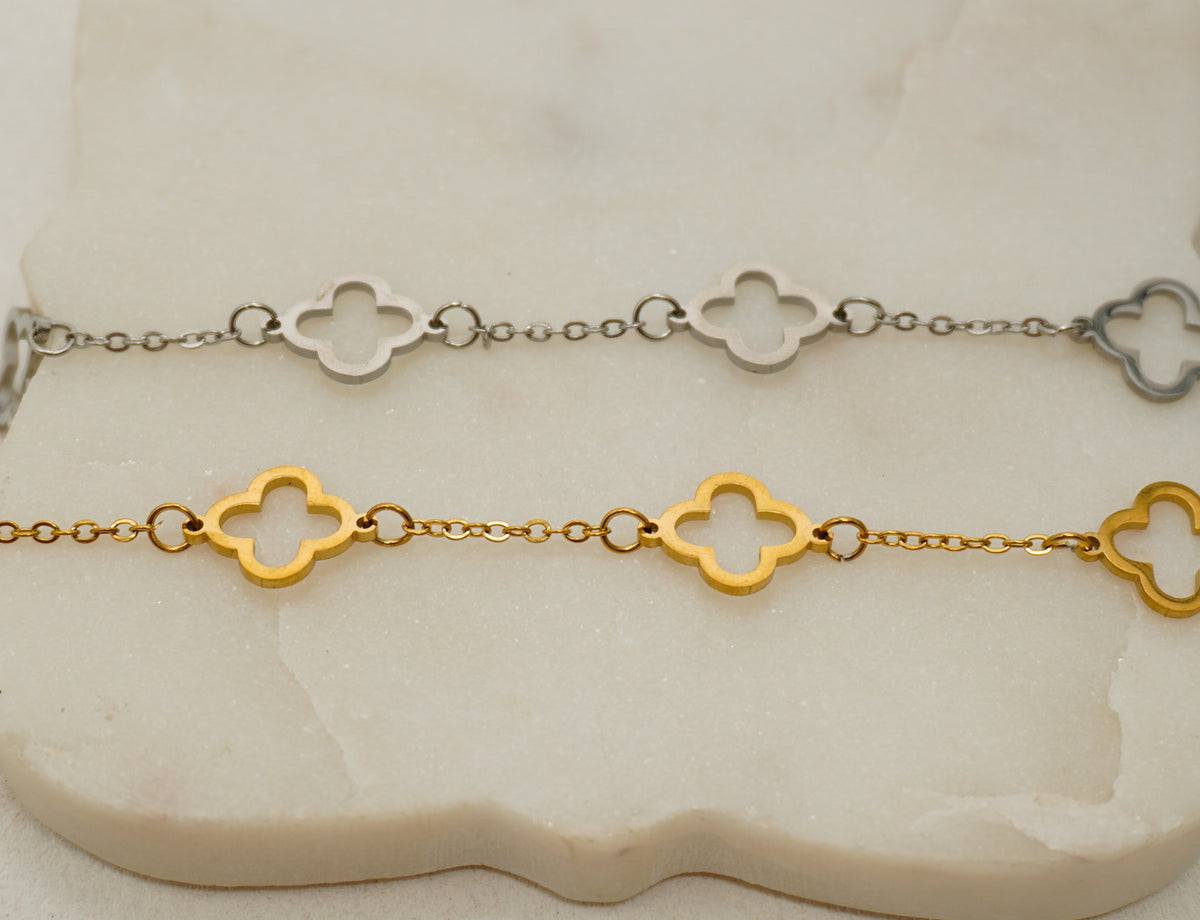 Clover Stainless Steel Bracelet
