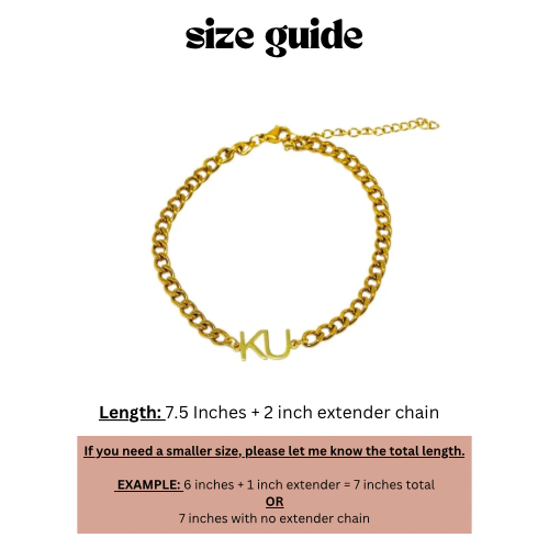 KU Stainless Steel Bracelet