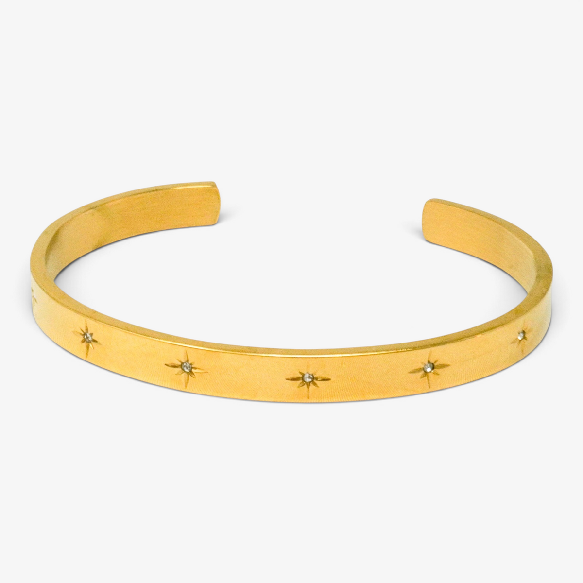Star Stainless Steel Cuff Bracelet