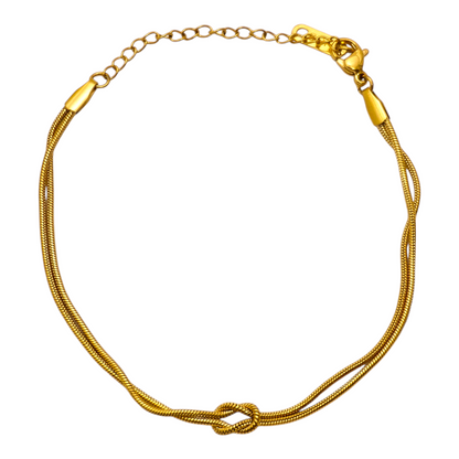 Knotted Stainless Steel Bracelet