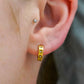 Mini Star Huggie Stainless Steel Hoops