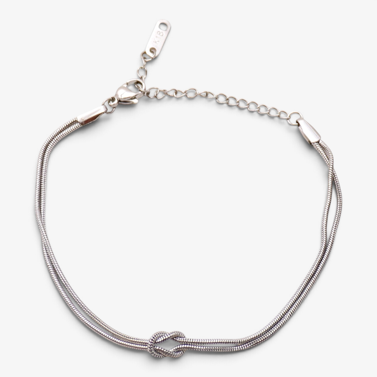 Knotted Stainless Steel Bracelet