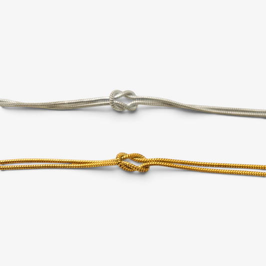 Knotted Stainless Steel Bracelet