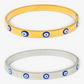 Evil Eye Stainless Steel Bangle Bracelet