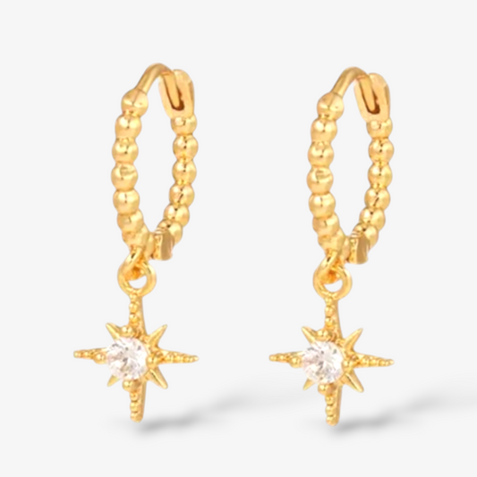 Star Dangle Hoops