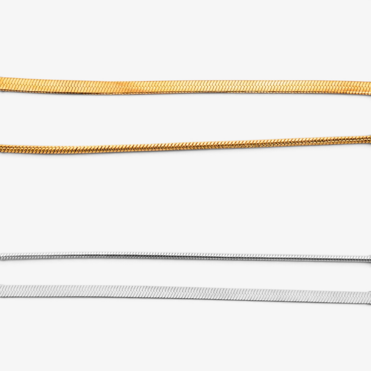 Double Layer Snake Chain Stainless Steel Bracelet