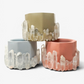 Crystal Point Cement Planter