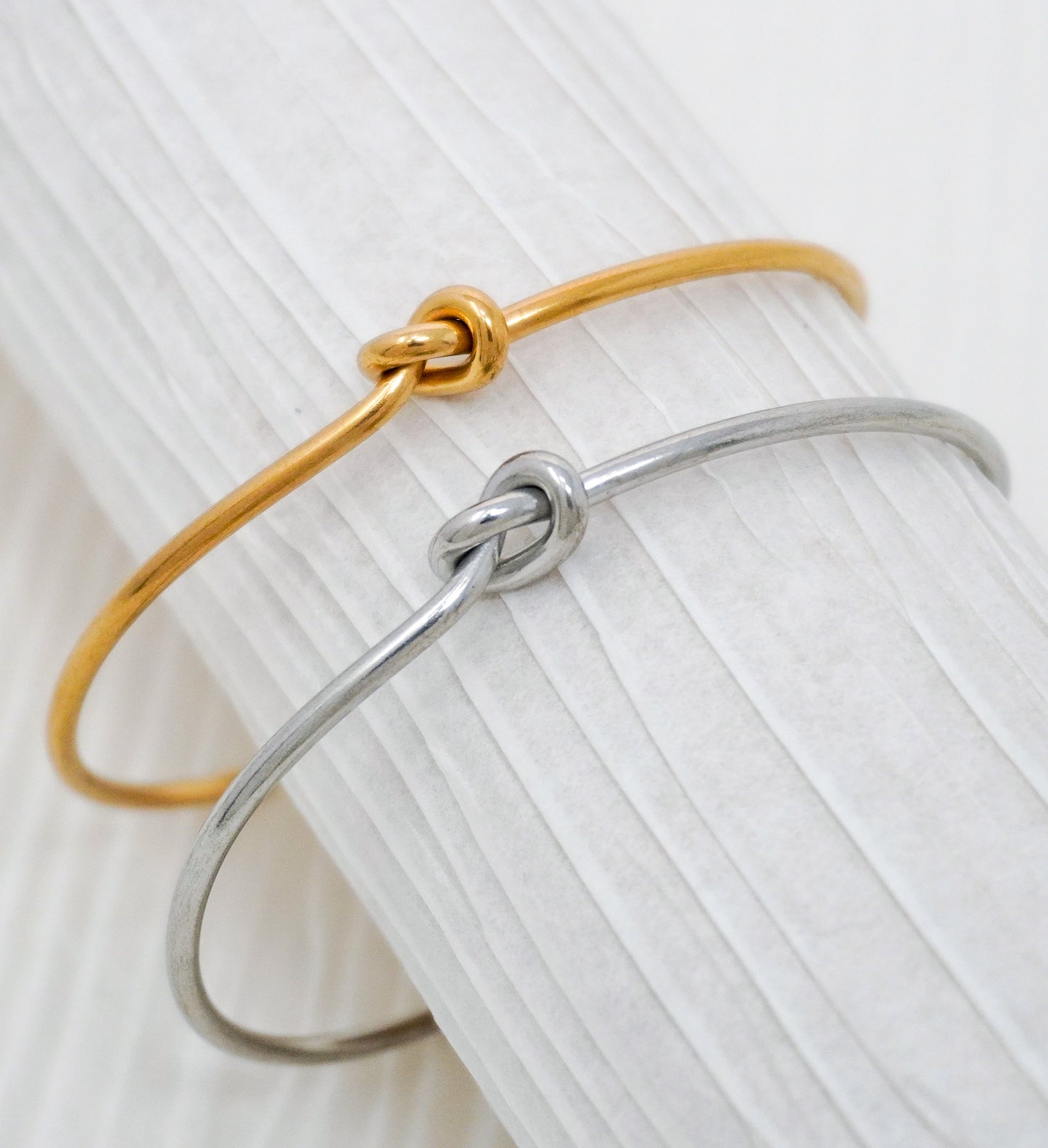 Knot Stainless Steel Cuff Bracelet