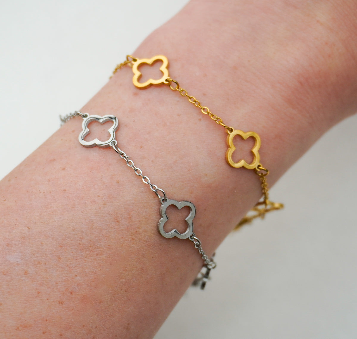 Clover Stainless Steel Bracelet