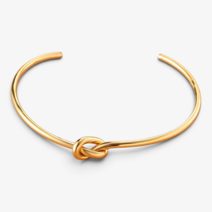 Knot Stainless Steel Cuff Bracelet