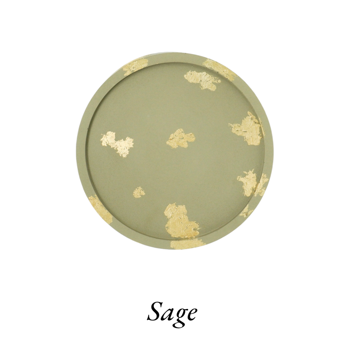 Gold Leaf Cement Coasters