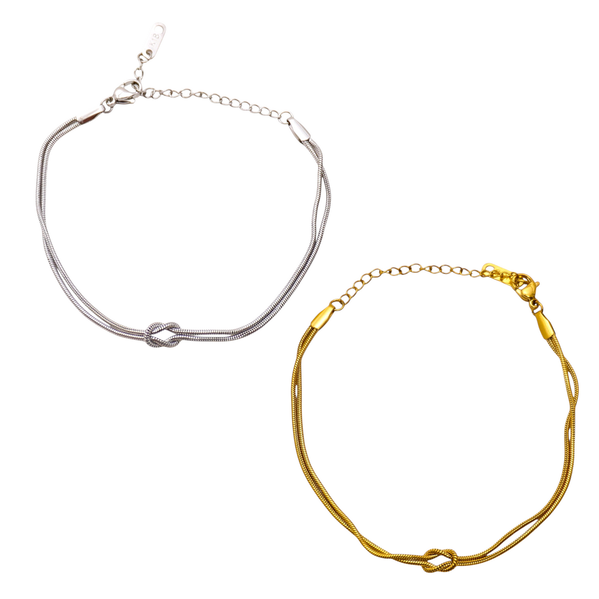 Knotted Stainless Steel Bracelet