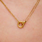 Connected Circles Chain Stainless Steel Necklace