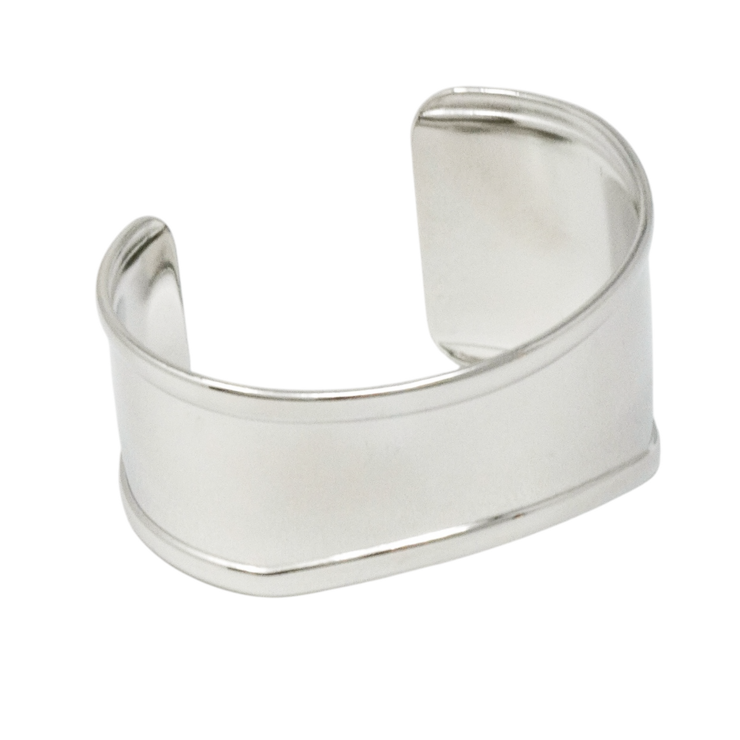 Large Stainless Steel Cuff Bracelet