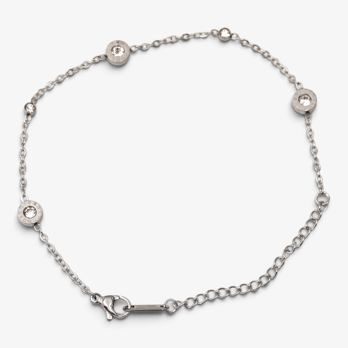 Cubic Clock Stainless Steel Bracelet