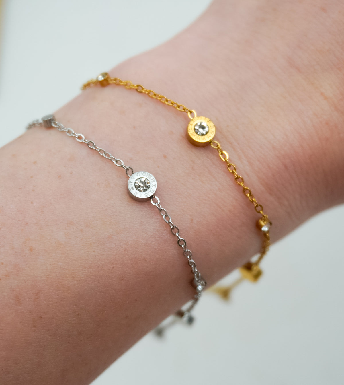 Cubic Clock Stainless Steel Bracelet