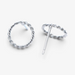 Twisted Circle Stud Earrings