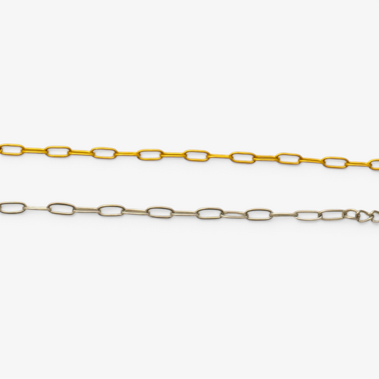 2.5mm Paperclip Stainless Steel Bracelet