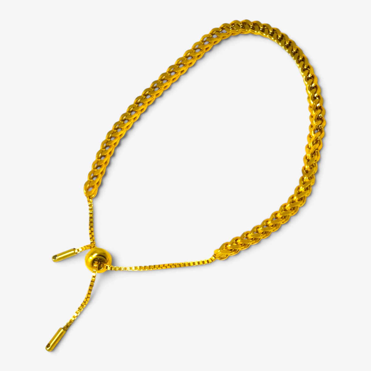 Adjustable Braided Metal Bracelet