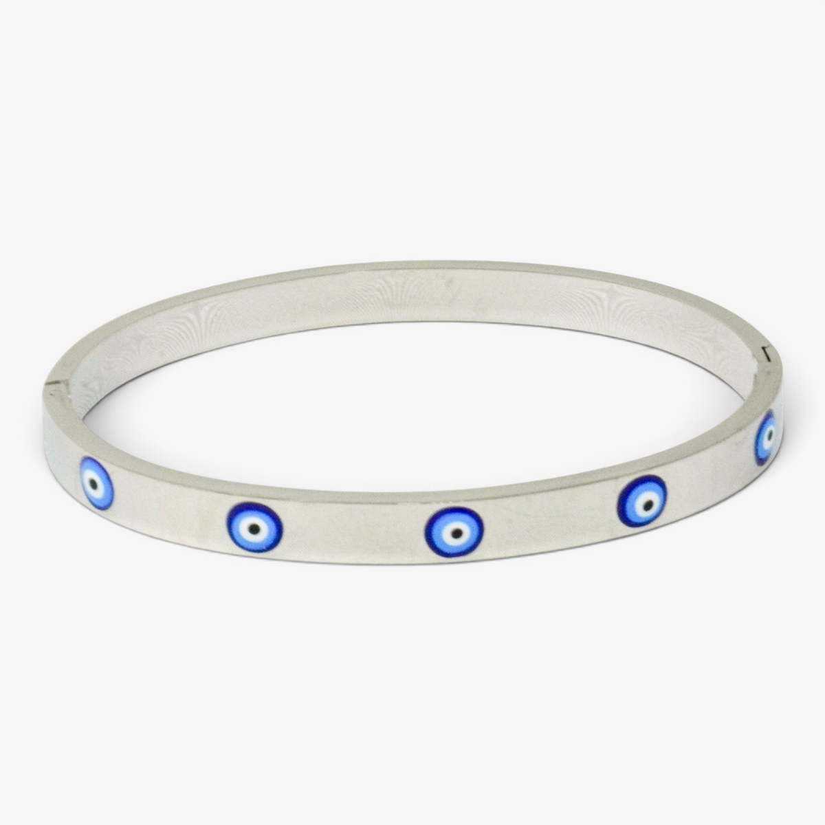 Evil Eye Stainless Steel Bangle Bracelet