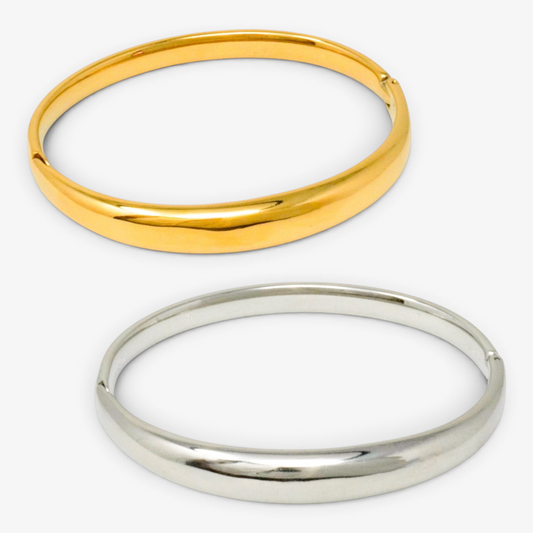 Simple Stainless Steel Bangle Bracelet